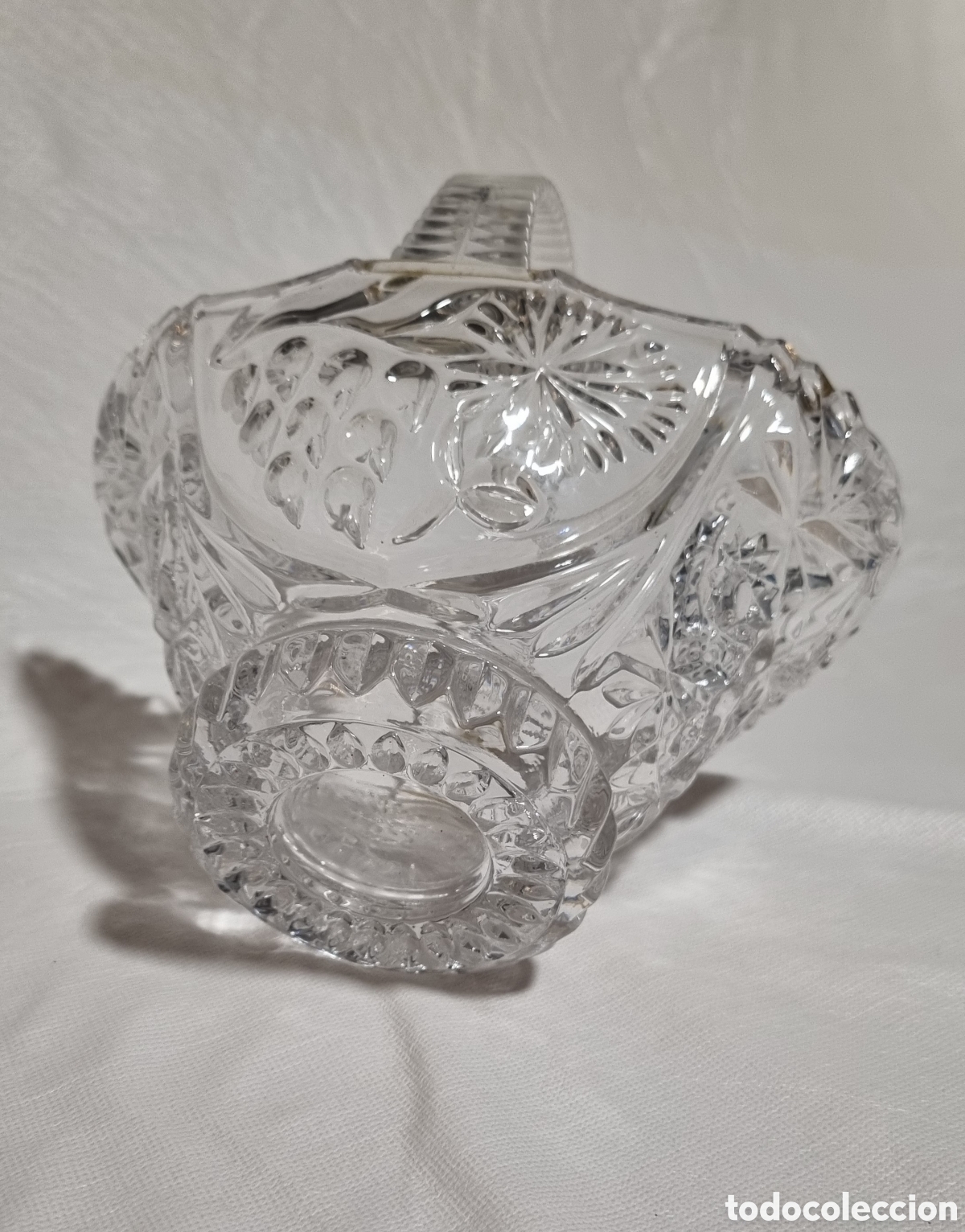 Vintage: Cesta de cristal con relieve - Foto 5