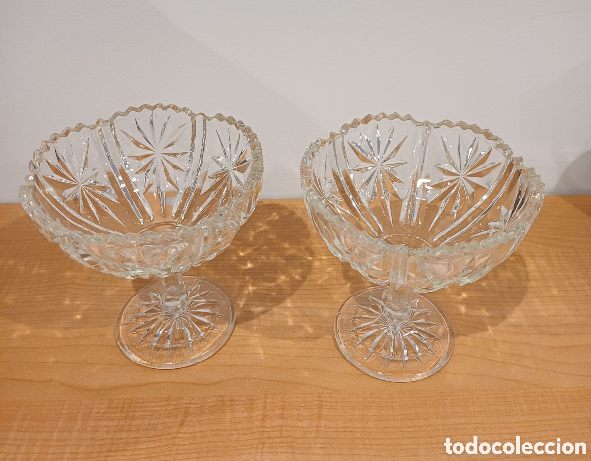 Vintage: Copas de cristal tallado - Foto 1