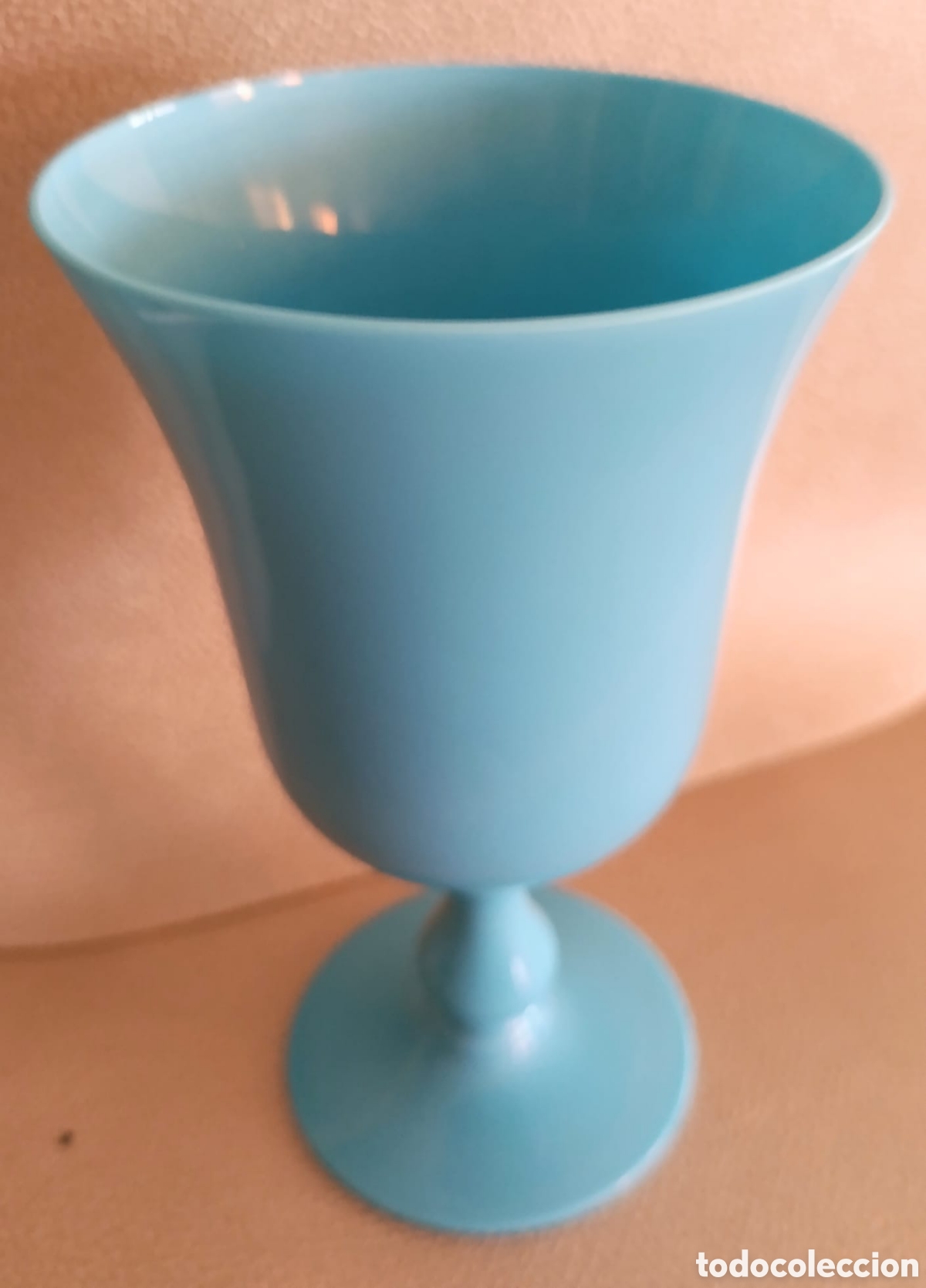 Vintage: Copa opalina azul vintage - Foto 2