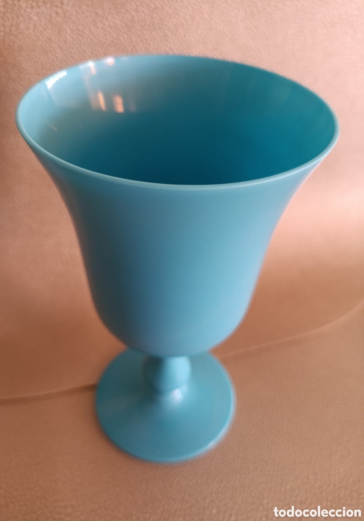 Vintage: Copa opalina azul vintage - Foto 4