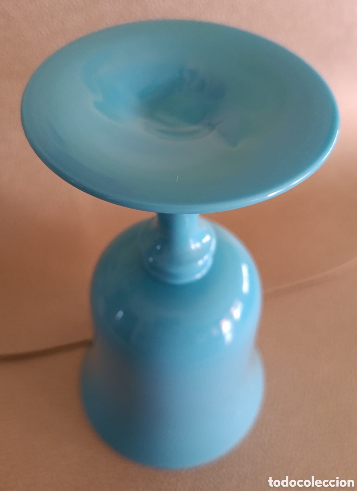 Vintage: Copa opalina azul vintage - Foto 7