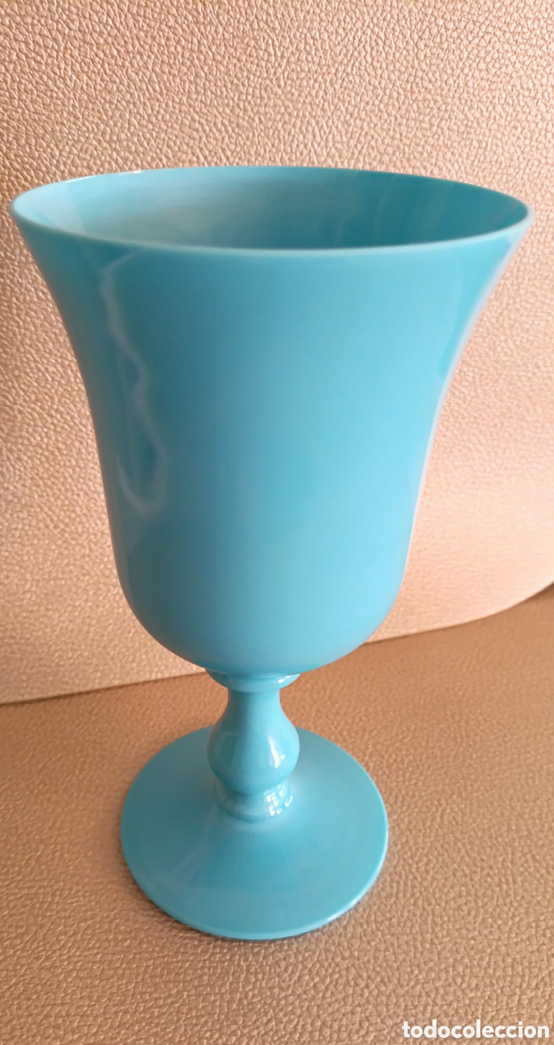 Vintage: Copa opalina azul vintage - Foto 1