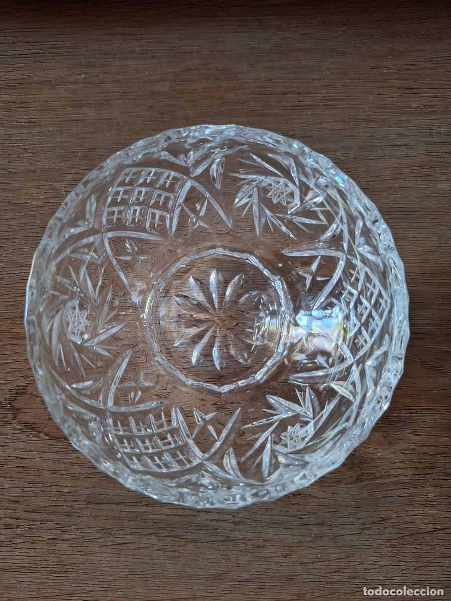 Vintage: CUENCO EN CRISTAL TALLADO. - Foto 1