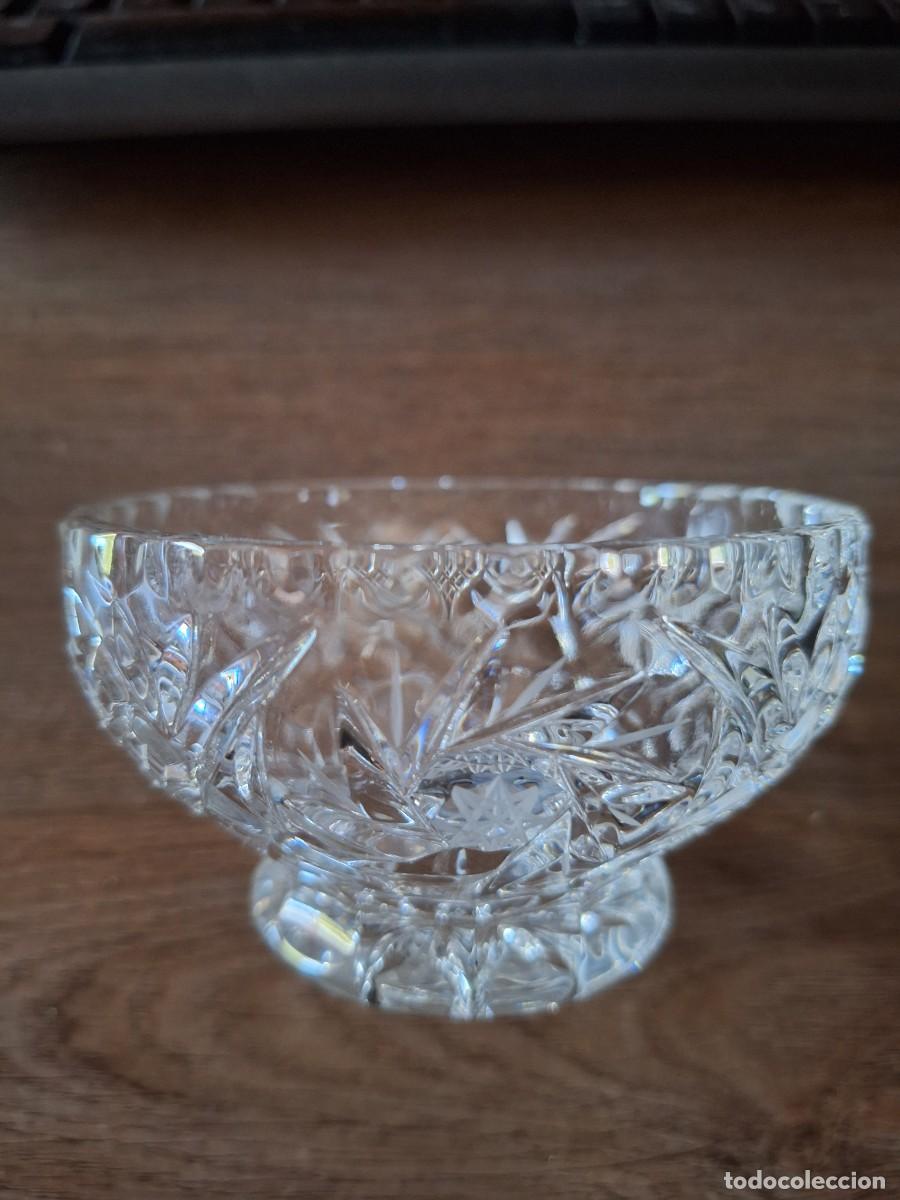 Vintage: CUENCO EN CRISTAL TALLADO. - Foto 3