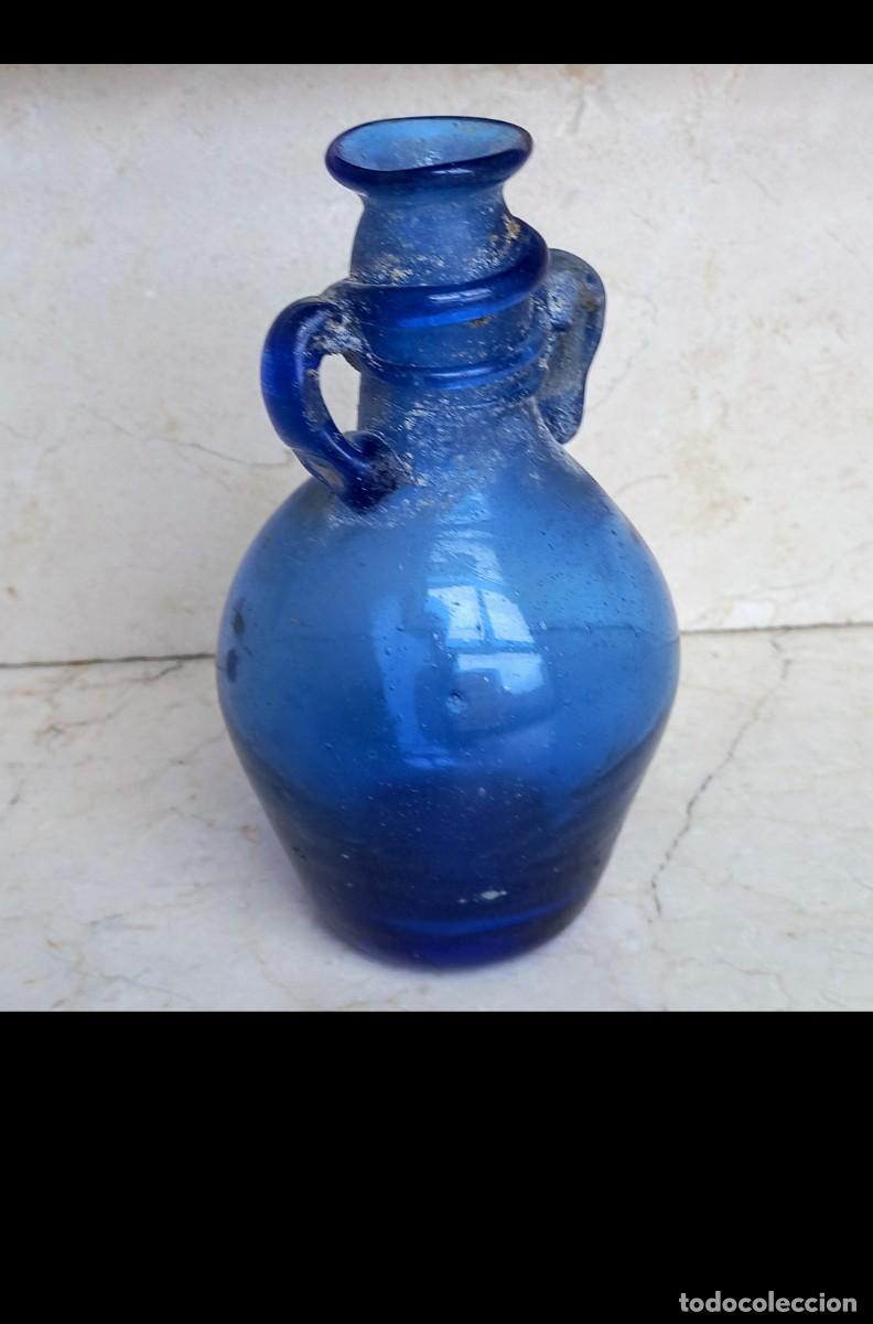 Vintage: Botella romana azul cobalto - Foto 2
