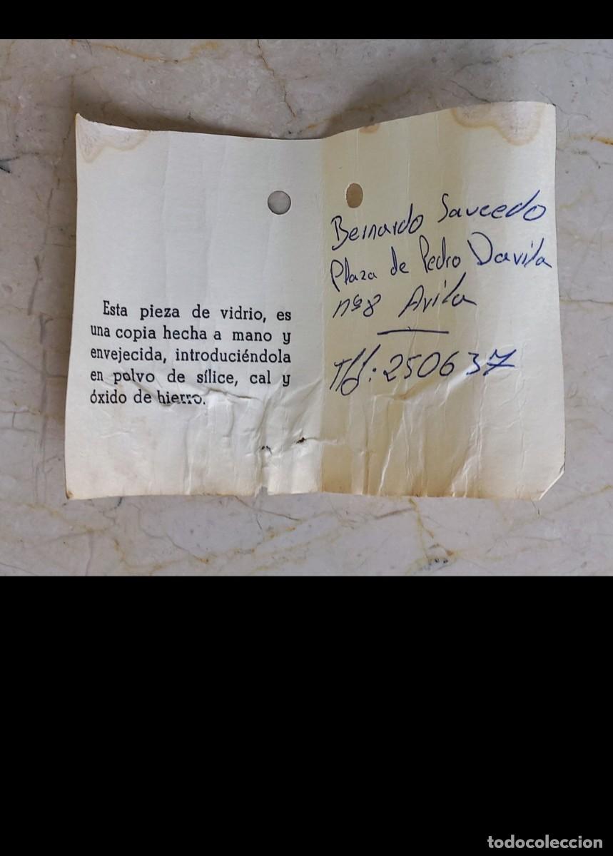 Vintage: Botella romana azul cobalto - Foto 6