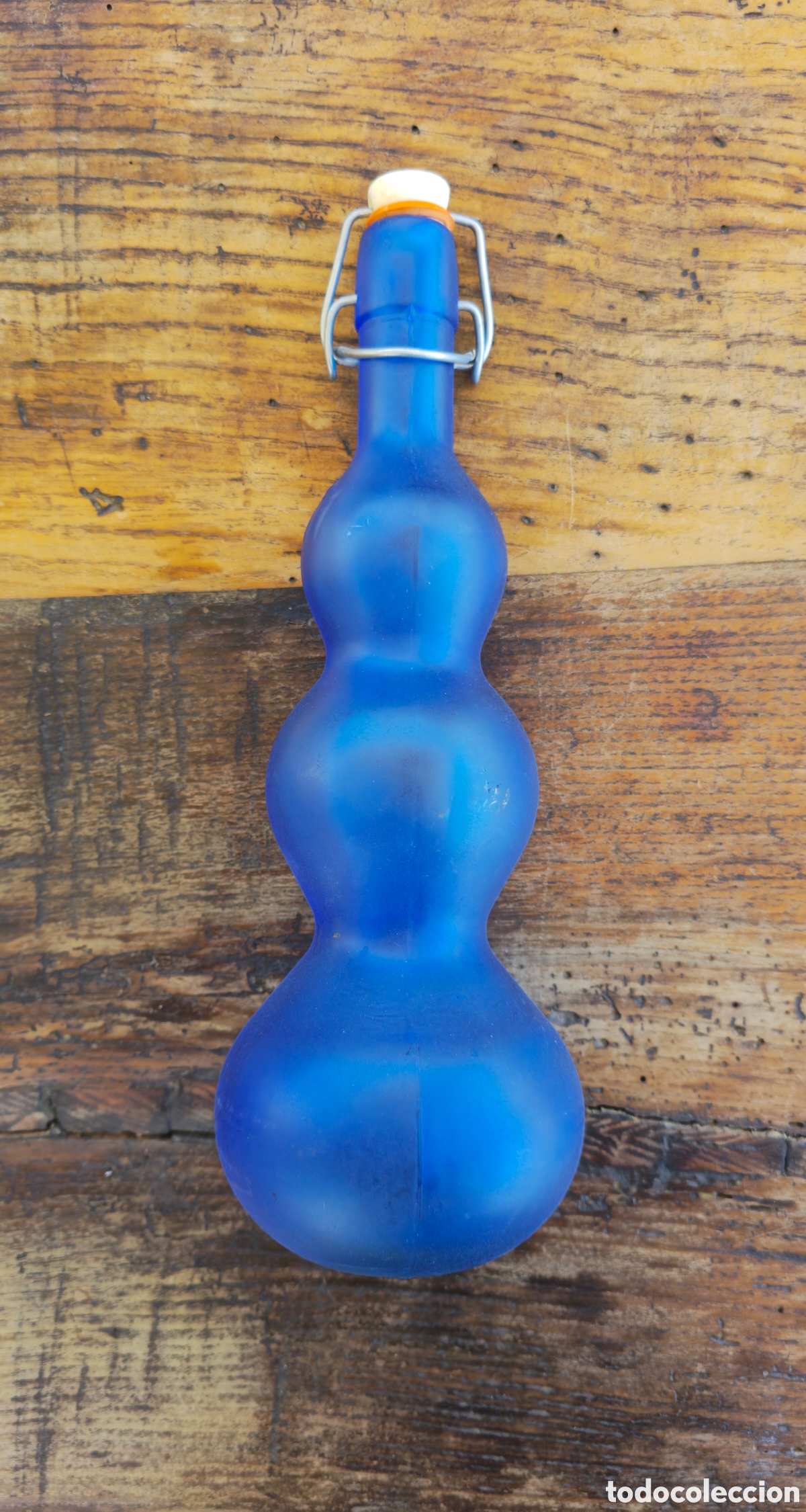 Vintage: Botella vintage azul. - Foto 1