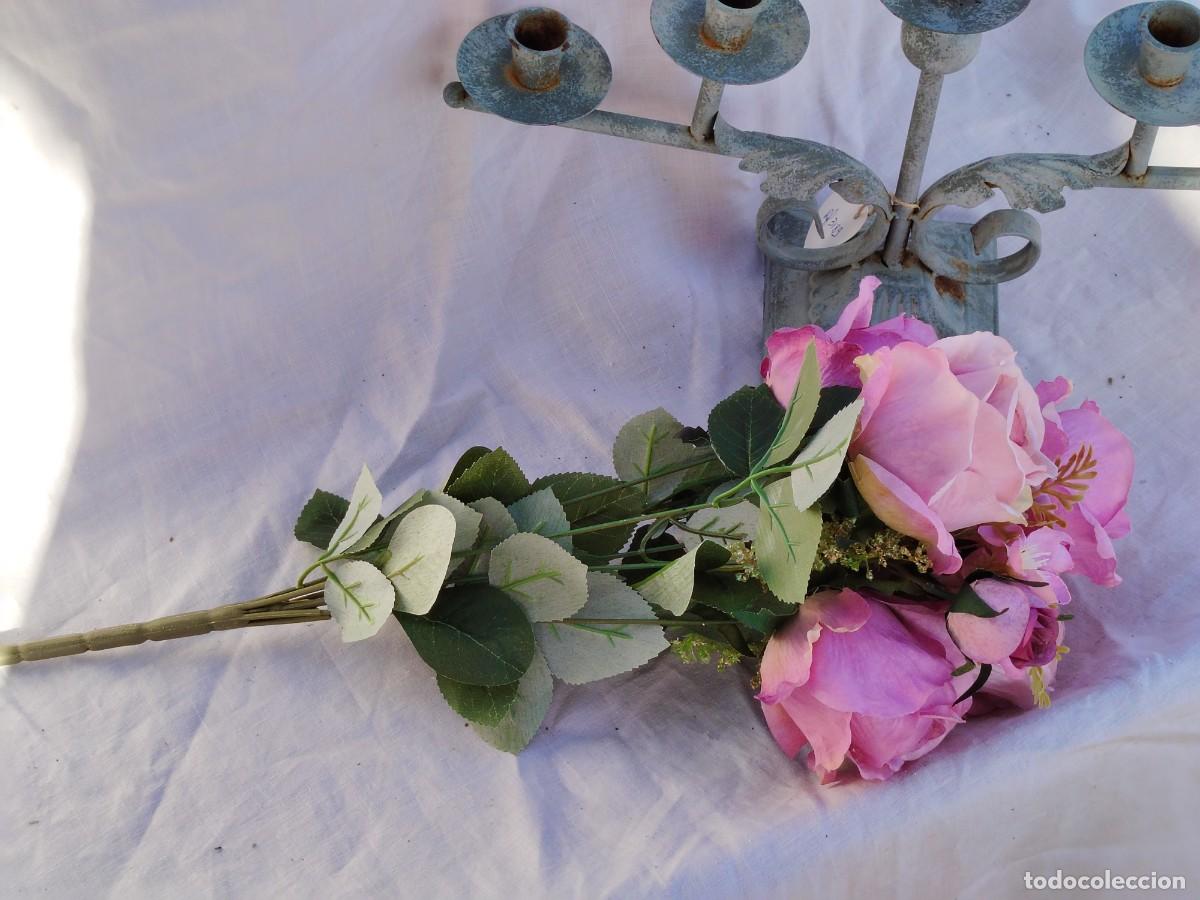 Vintage: ramo de rosas artificiales - Foto 1