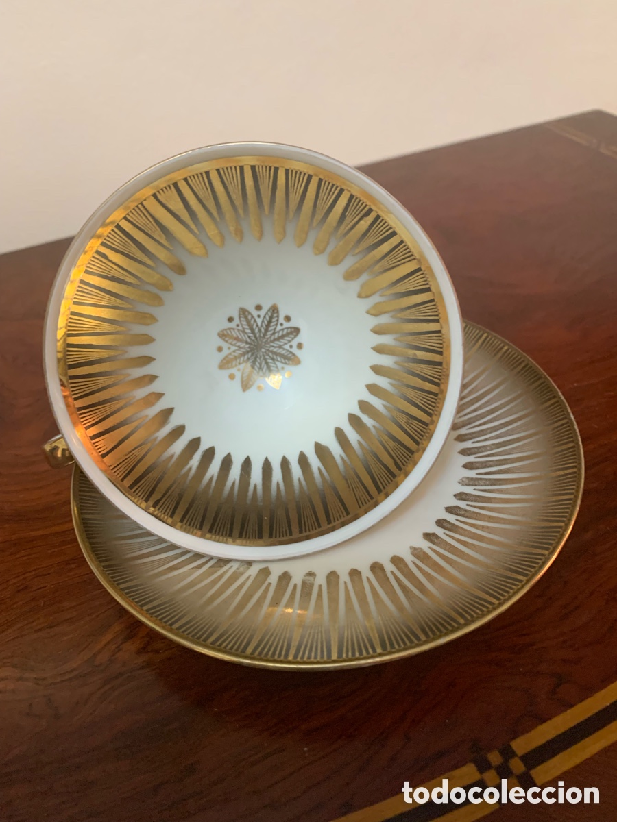 Vintage: Bavaria Schumann Arzberg con detalles dorados