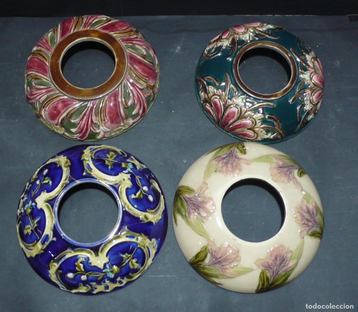 Vintage: cuatro ceramicas esmaltadas - Foto 1