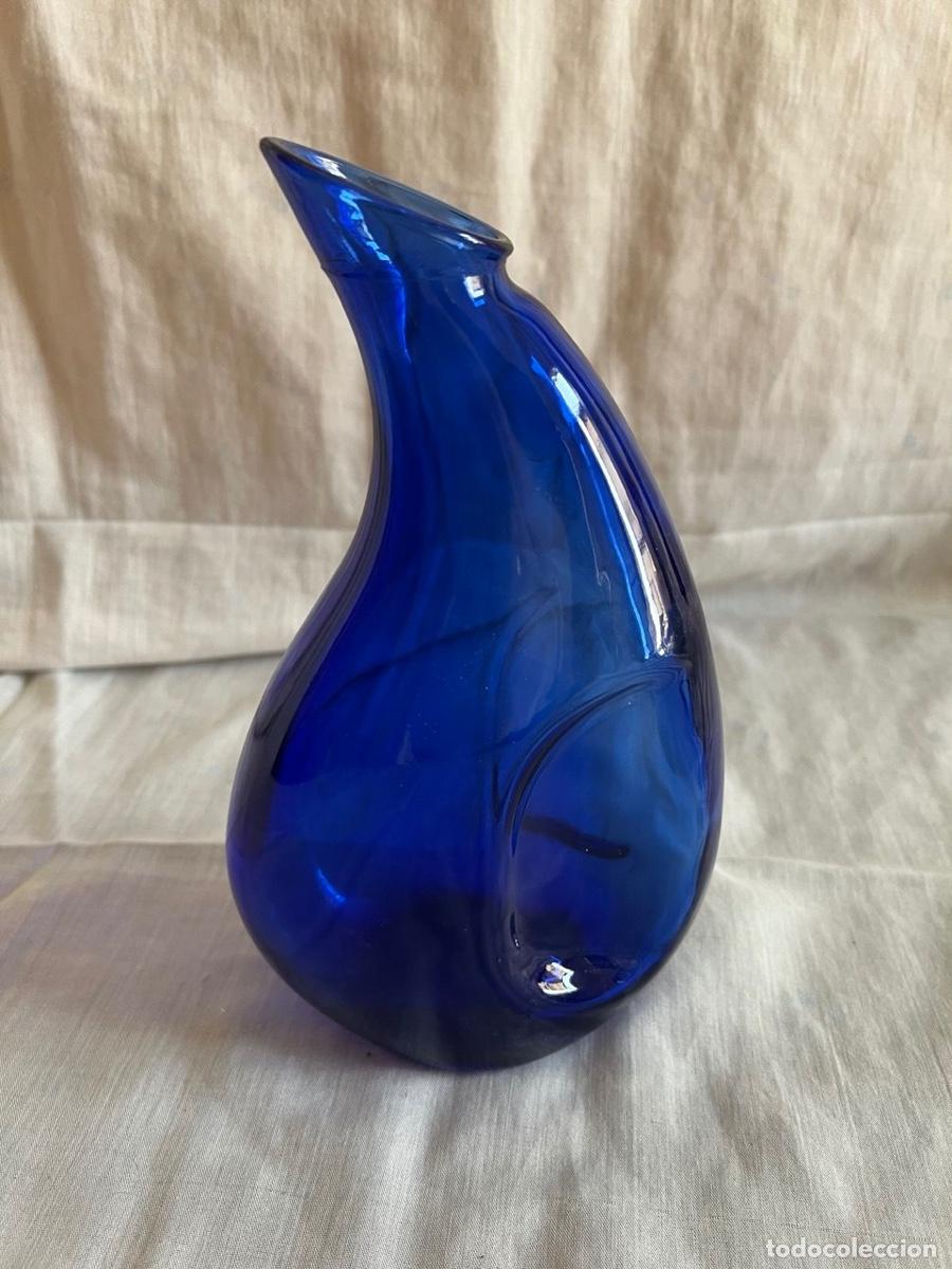Vintage: Jarra azul de cristal - Foto 2