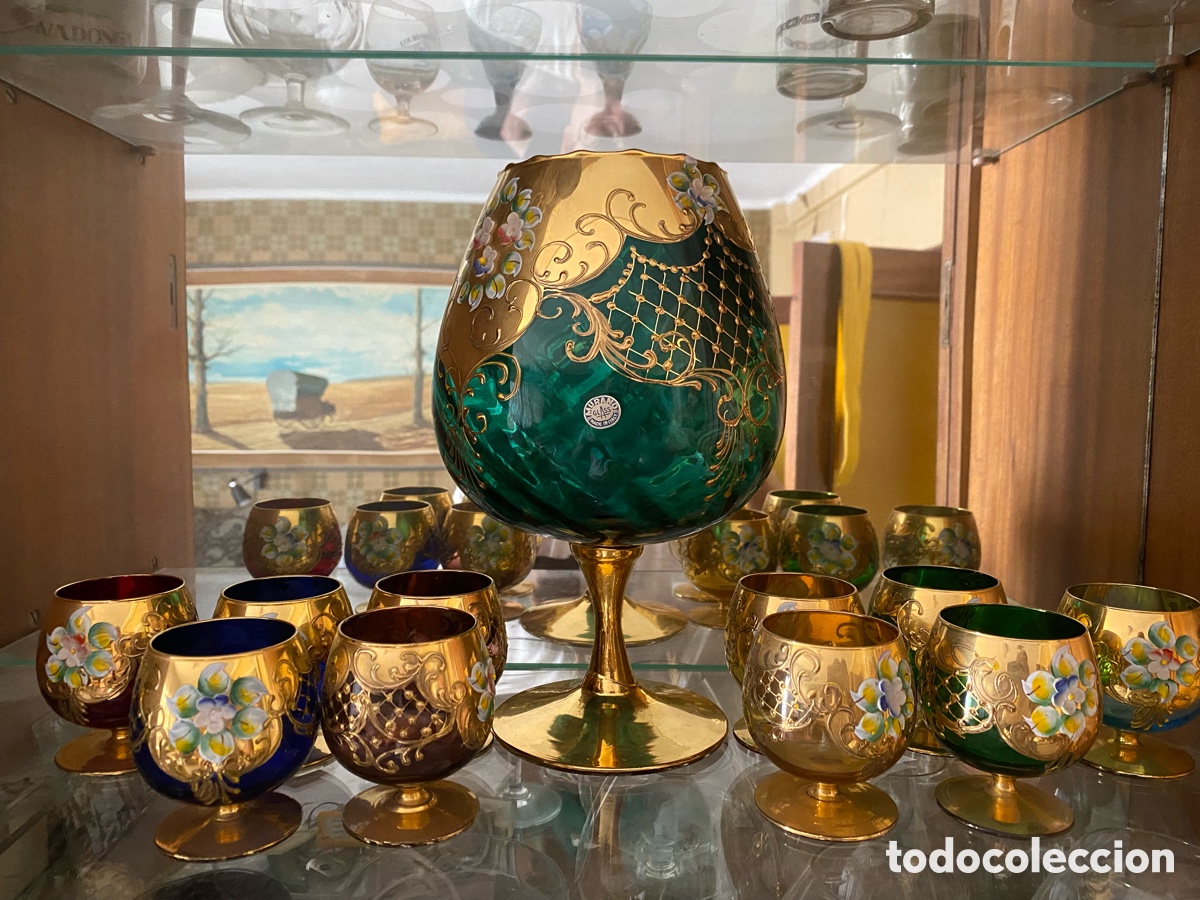 Vintage: Copas de Murano y pan de oro - Foto 3