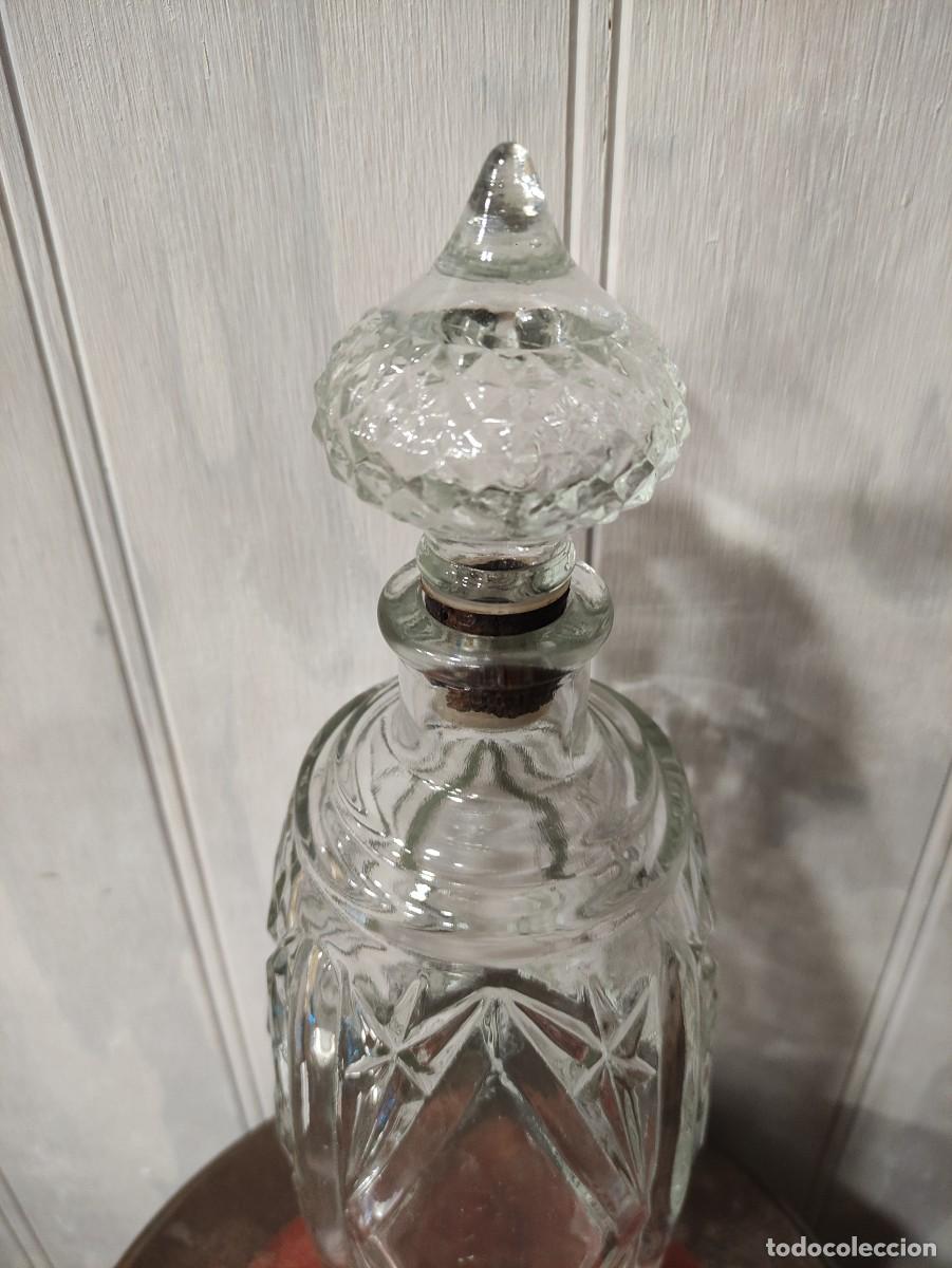 Vintage: Botella de cristal tallado - Foto 3