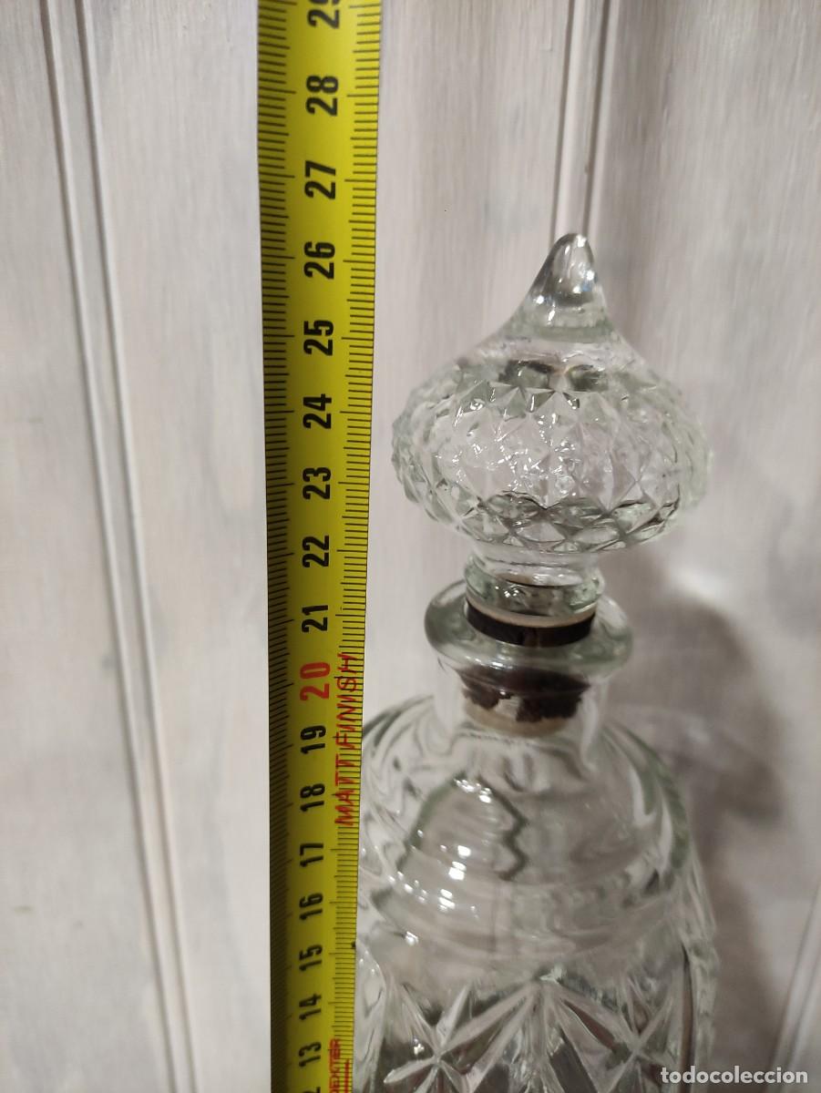 Vintage: Botella de cristal tallado - Foto 6