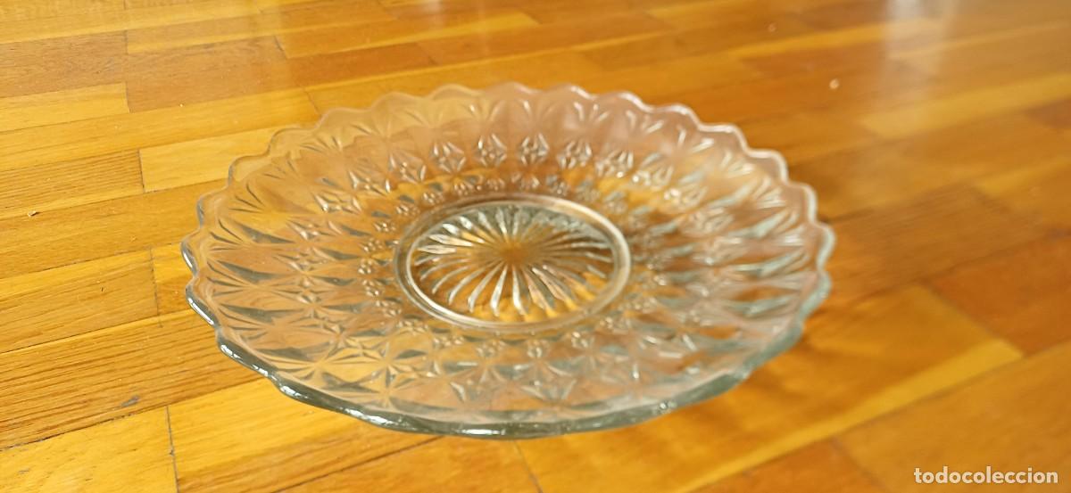 Vintage: plato de cristal tallado - Foto 1