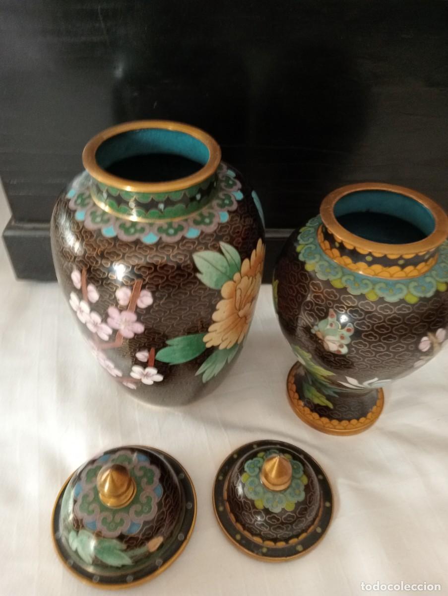 Vintage: LOTE DE DOS JARRONES , CROIXONET - Foto 4