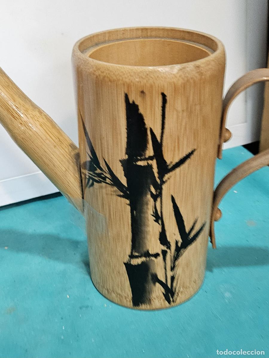 Vintage: tetera de ca&ntilde;a de bambu - Foto 2
