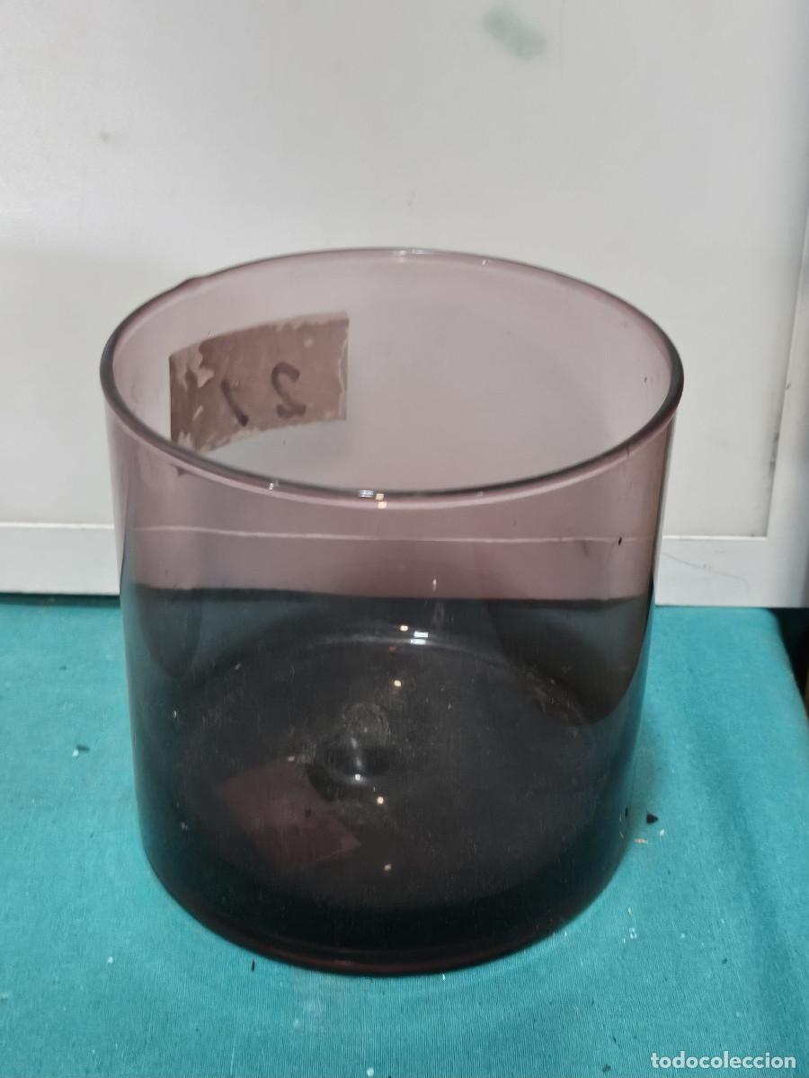 Vintage: bote de cristal morado - Foto 1