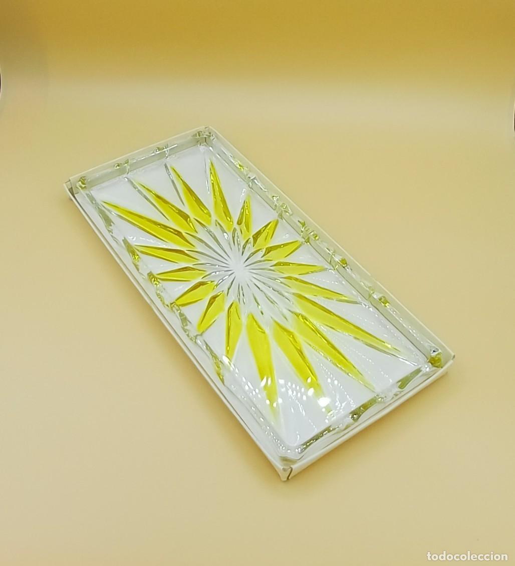 Vintage: Bandeja de cristal rectangular - Foto 1