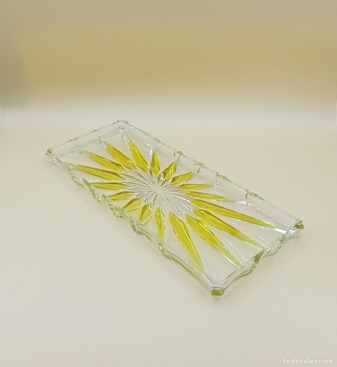 Vintage: Bandeja de cristal rectangular - Foto 3