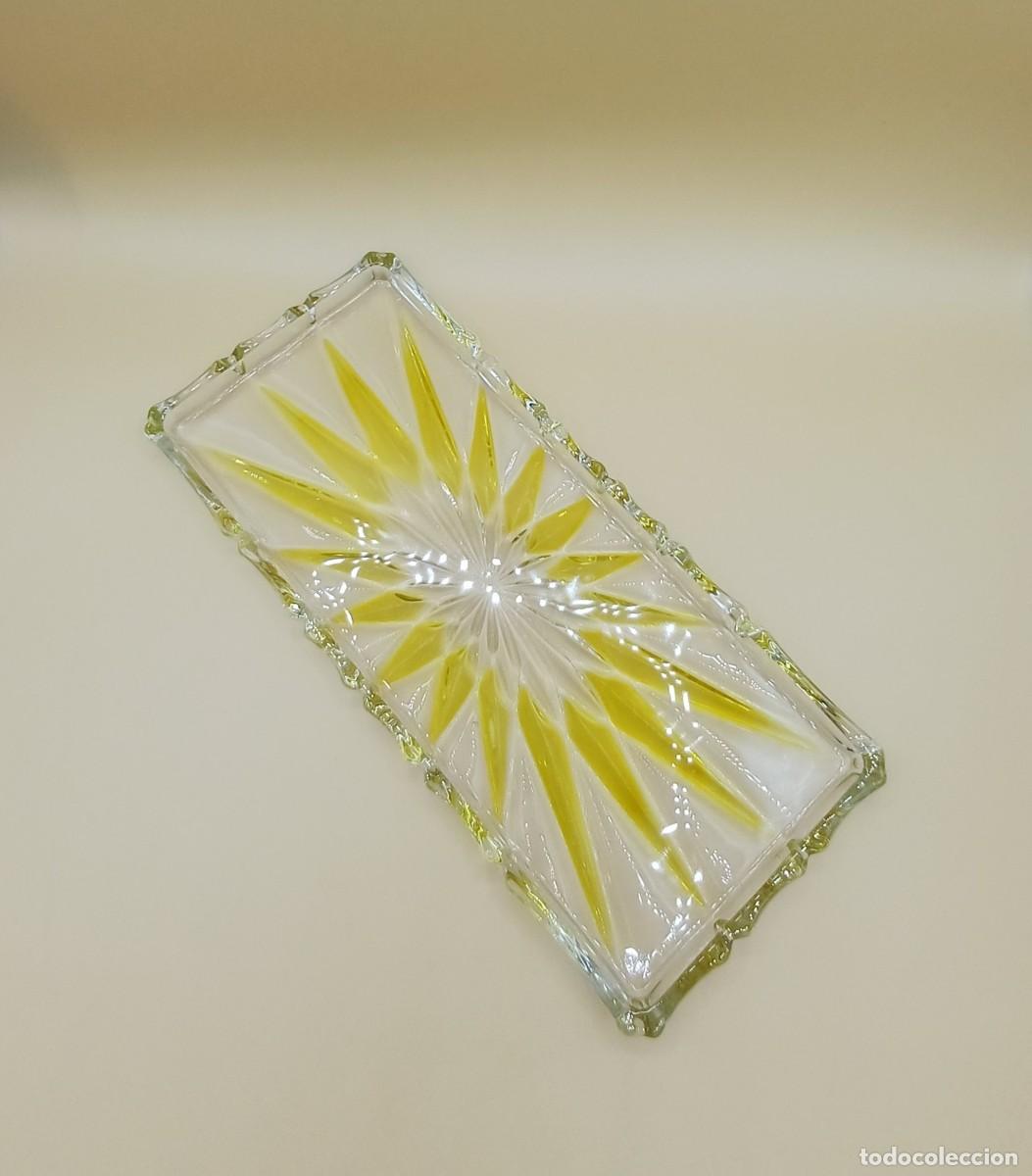 Vintage: Bandeja de cristal rectangular - Foto 4