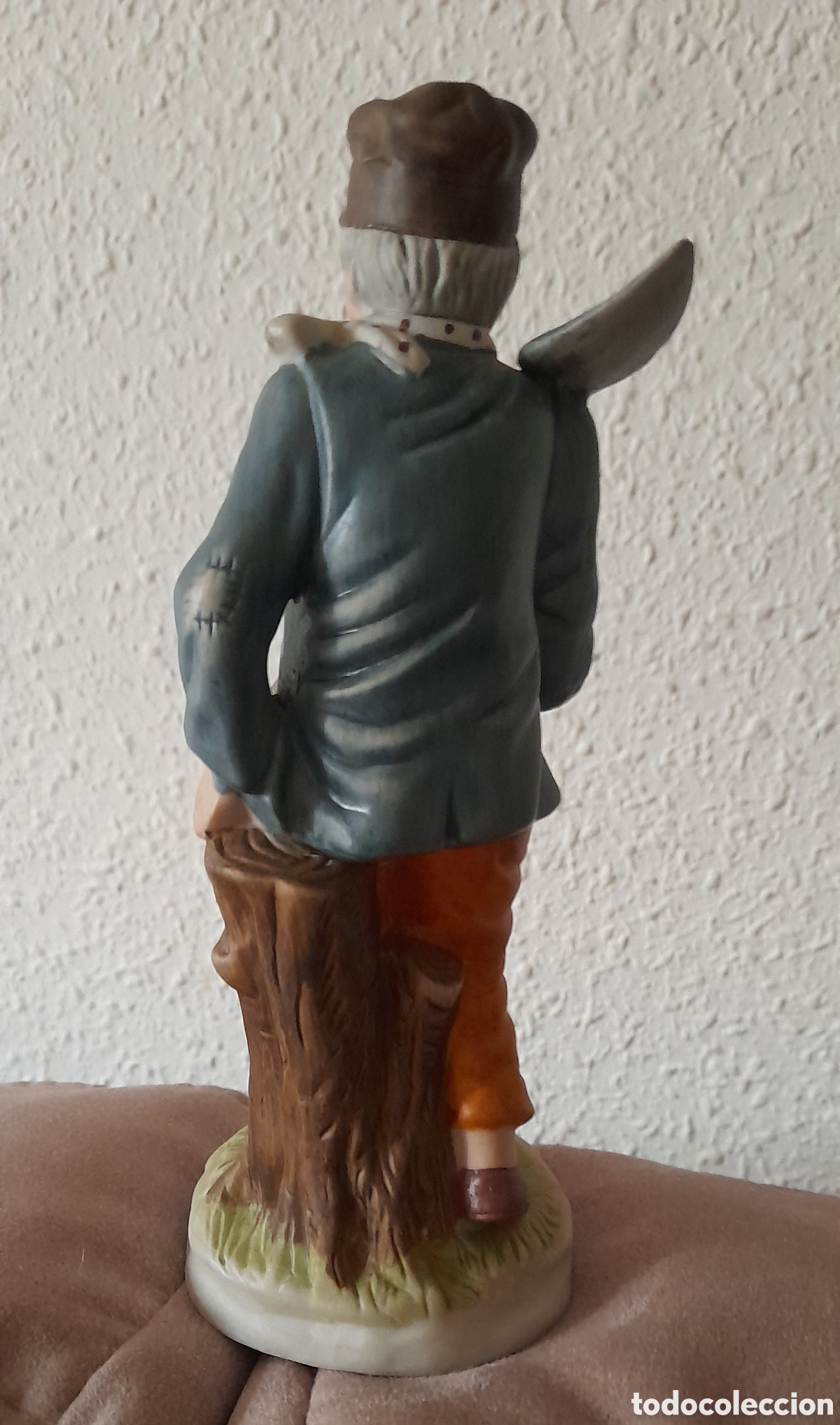 Vintage: Figura le&ntilde;ador biscuit - Foto 5