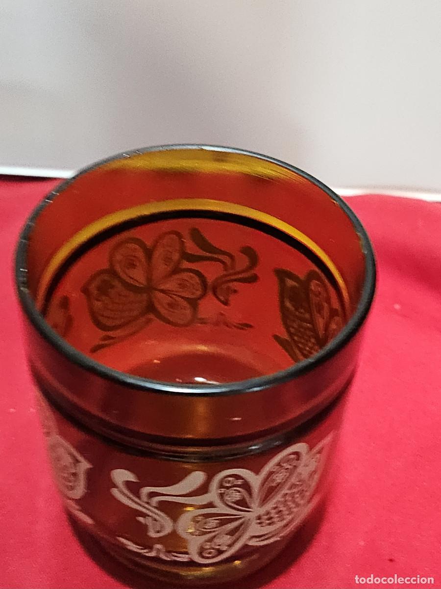 Vintage: vaso de cristal marron - Foto 3