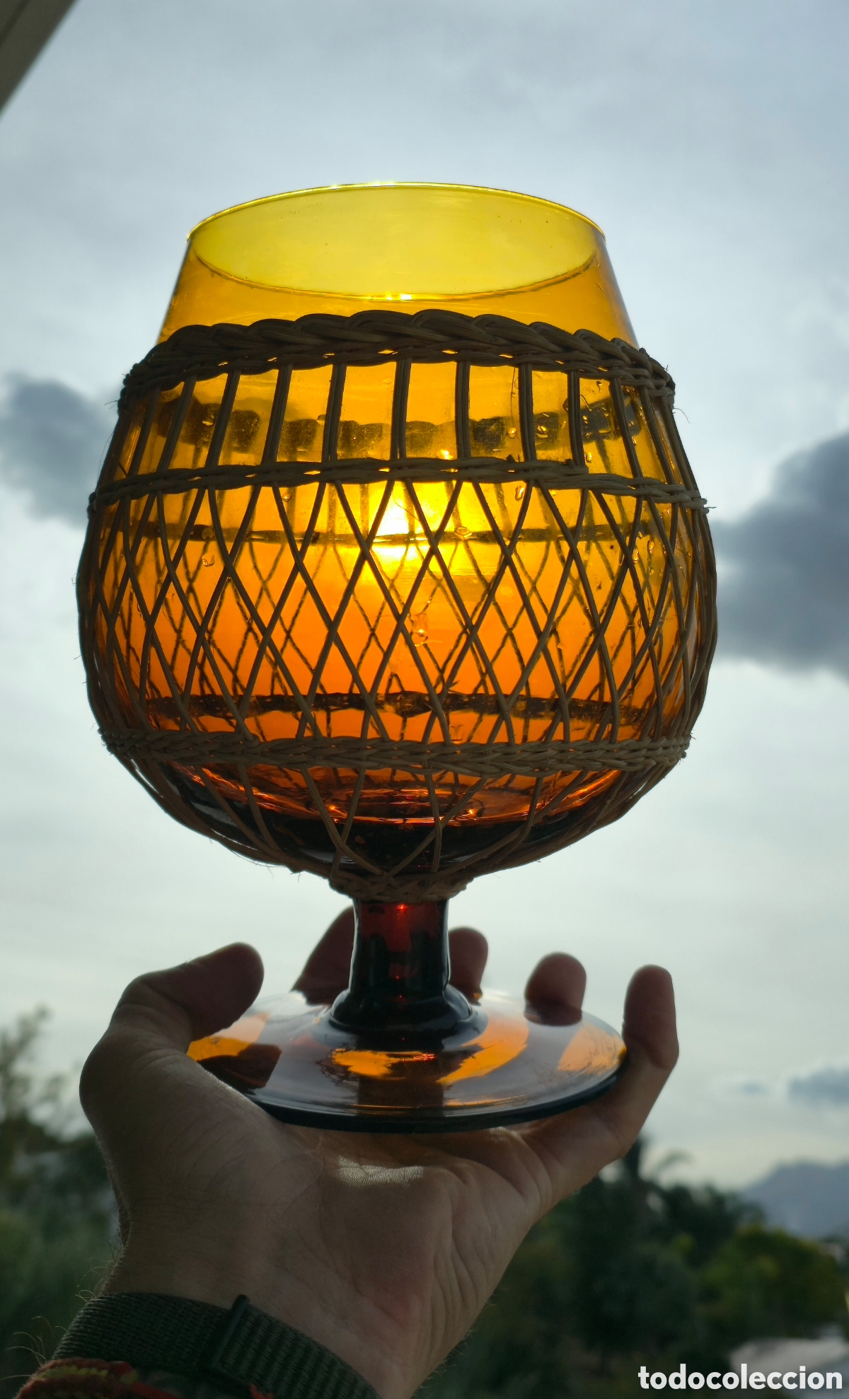 Vintage: Cop&oacute;n cristal y Mimbre - Foto 1