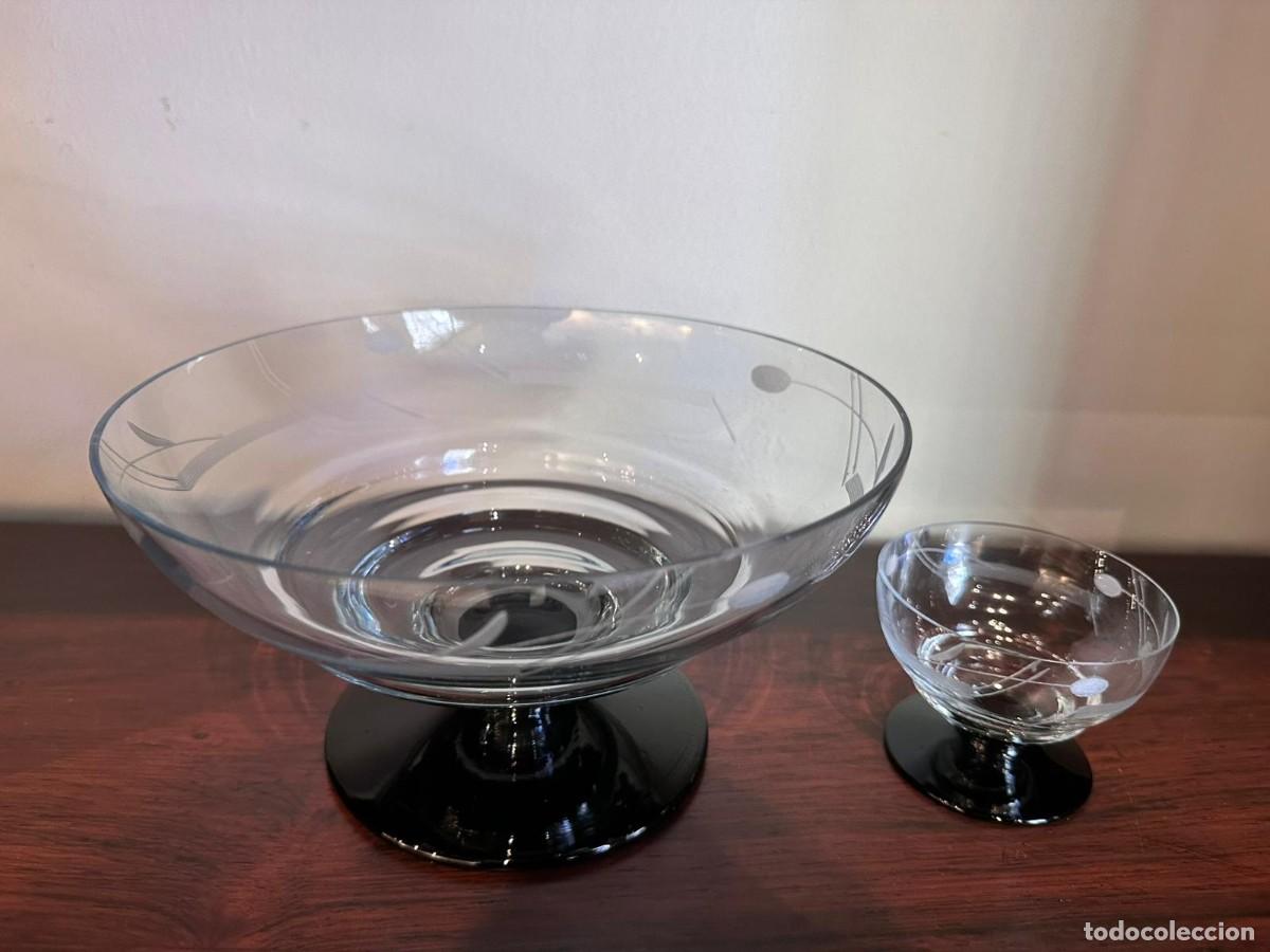 Vintage: Recipiente para ponche y seis copas - Foto 4