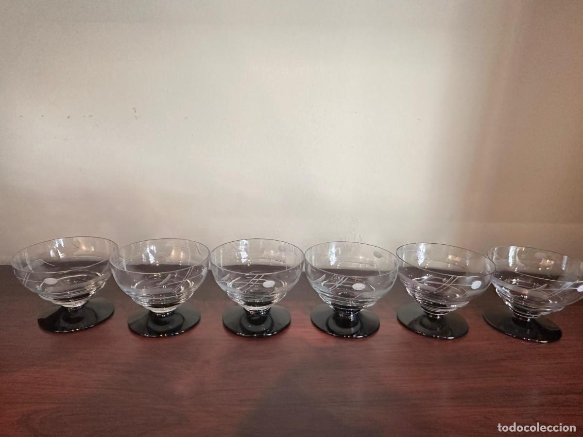 Vintage: Recipiente para ponche y seis copas - Foto 7