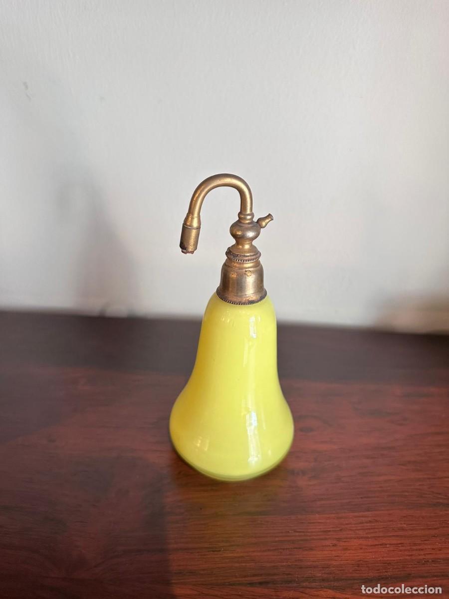 Vintage: Juego de tocador opalina amarillo - Foto 3