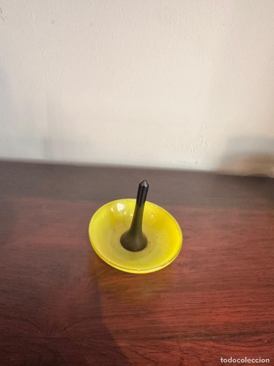 Vintage: Juego de tocador opalina amarillo - Foto 4
