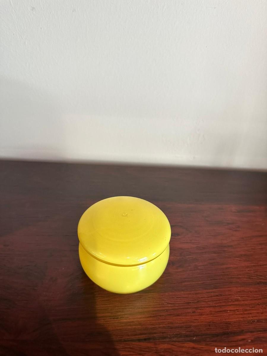 Vintage: Juego de tocador opalina amarillo - Foto 7