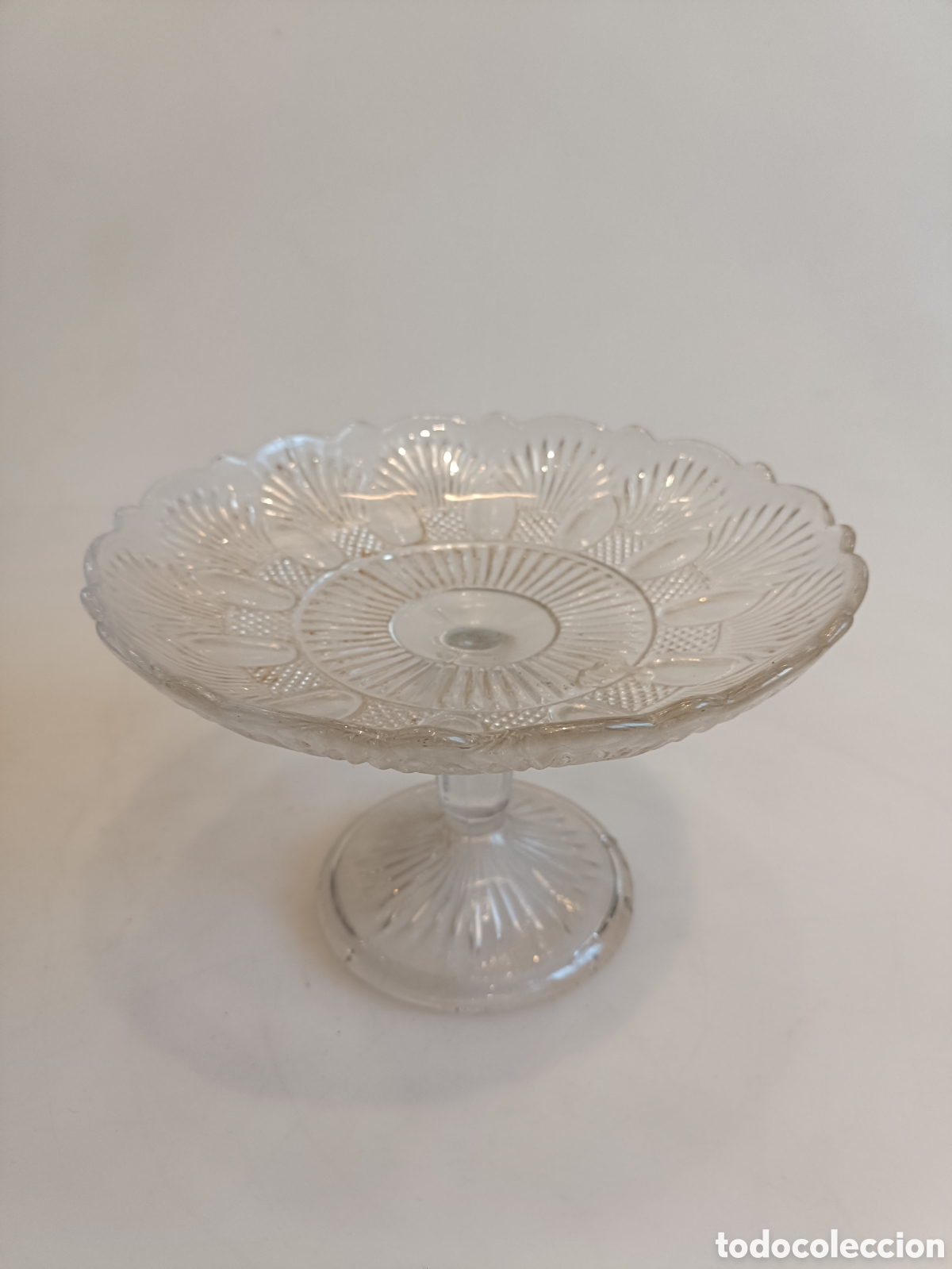 Vintage: Frutera de cristal vintage