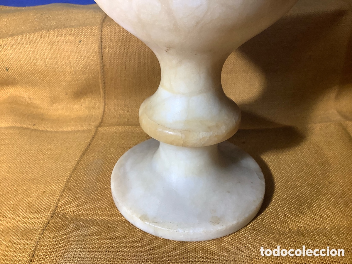 Vintage: Copa c&aacute;liz de alabastro. - Foto 6