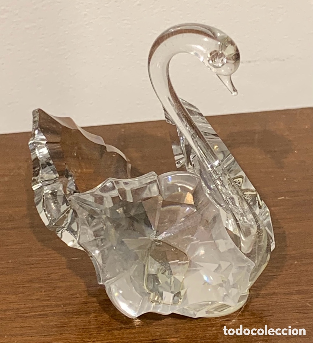 Vintage: Figura. Cisne de Cristal. The Crystal Collection. A&ntilde;os 90.