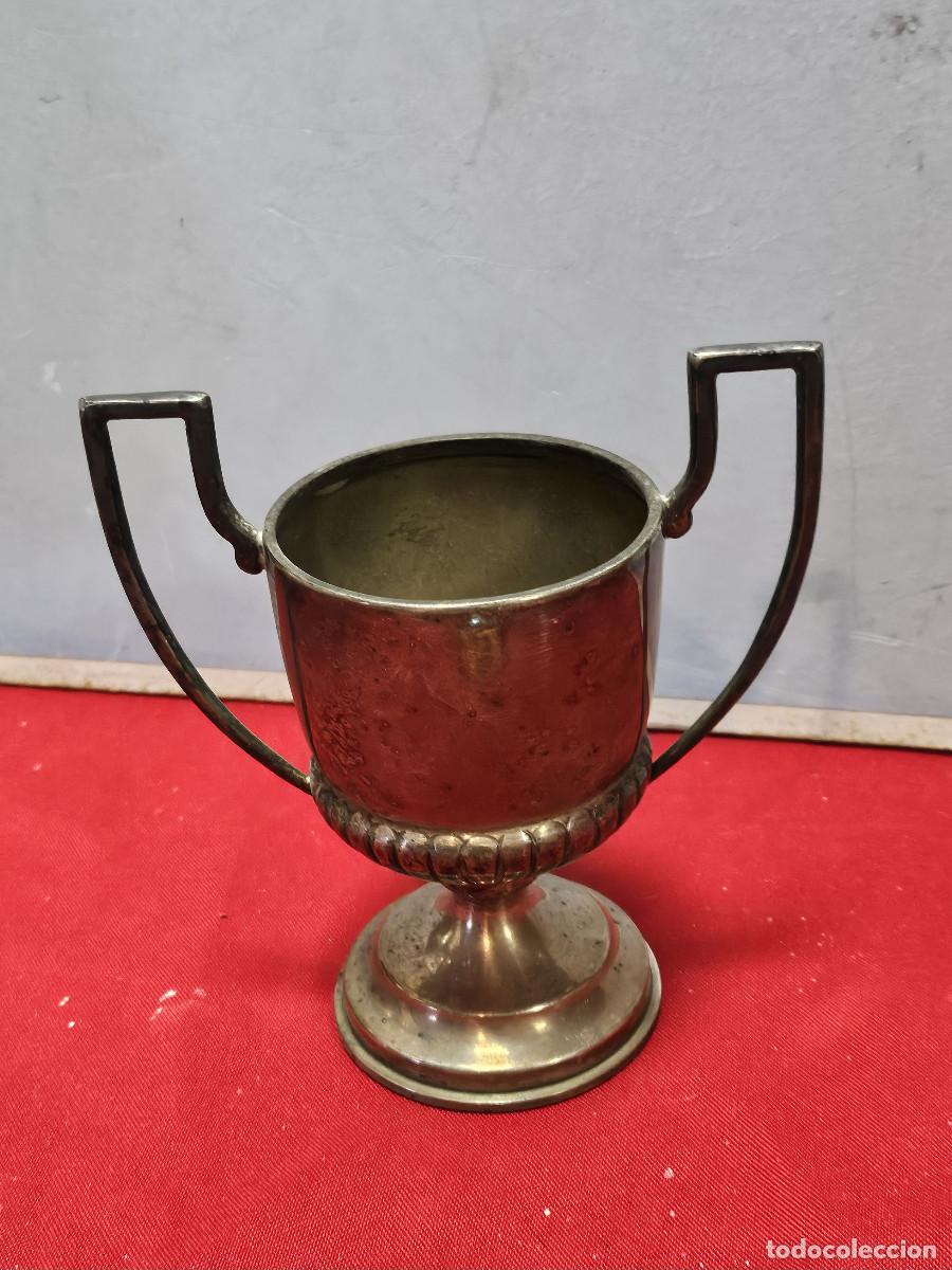 Vintage: copa o jarron de alpaca - Foto 1
