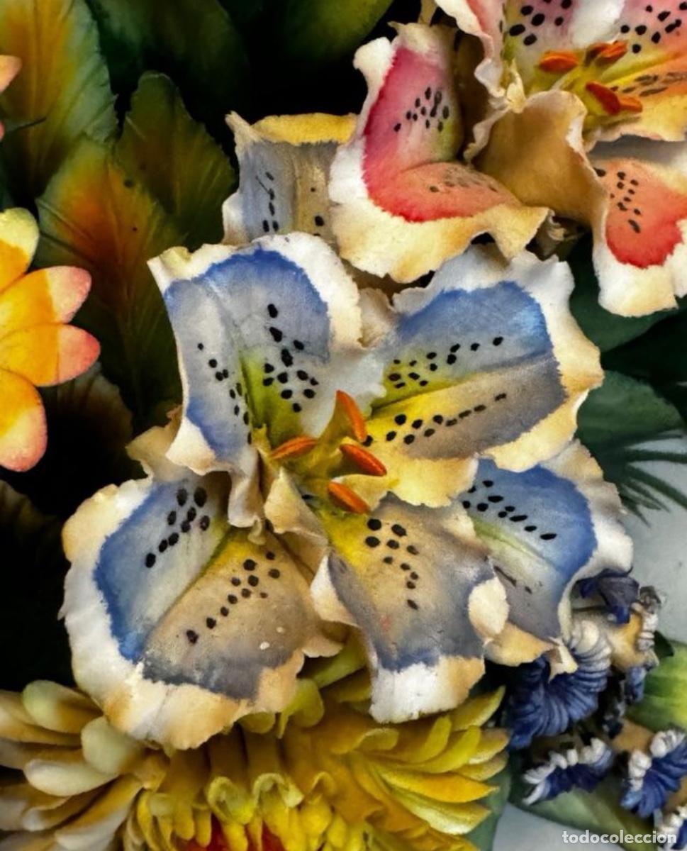 Vintage: Cuadro porcelana de Capodimonte - Foto 4