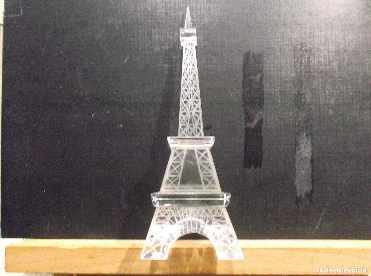 Vintage: TORRE EIFFEL EN CRISTAL TRANSPARENTE.. - Foto 1