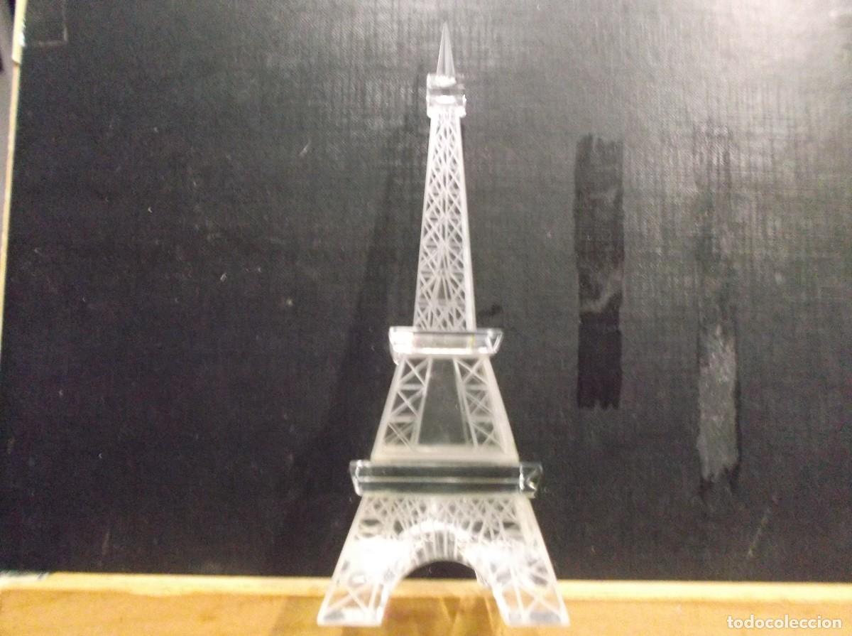 Vintage: TORRE EIFFEL EN CRISTAL TRANSPARENTE.. - Foto 2