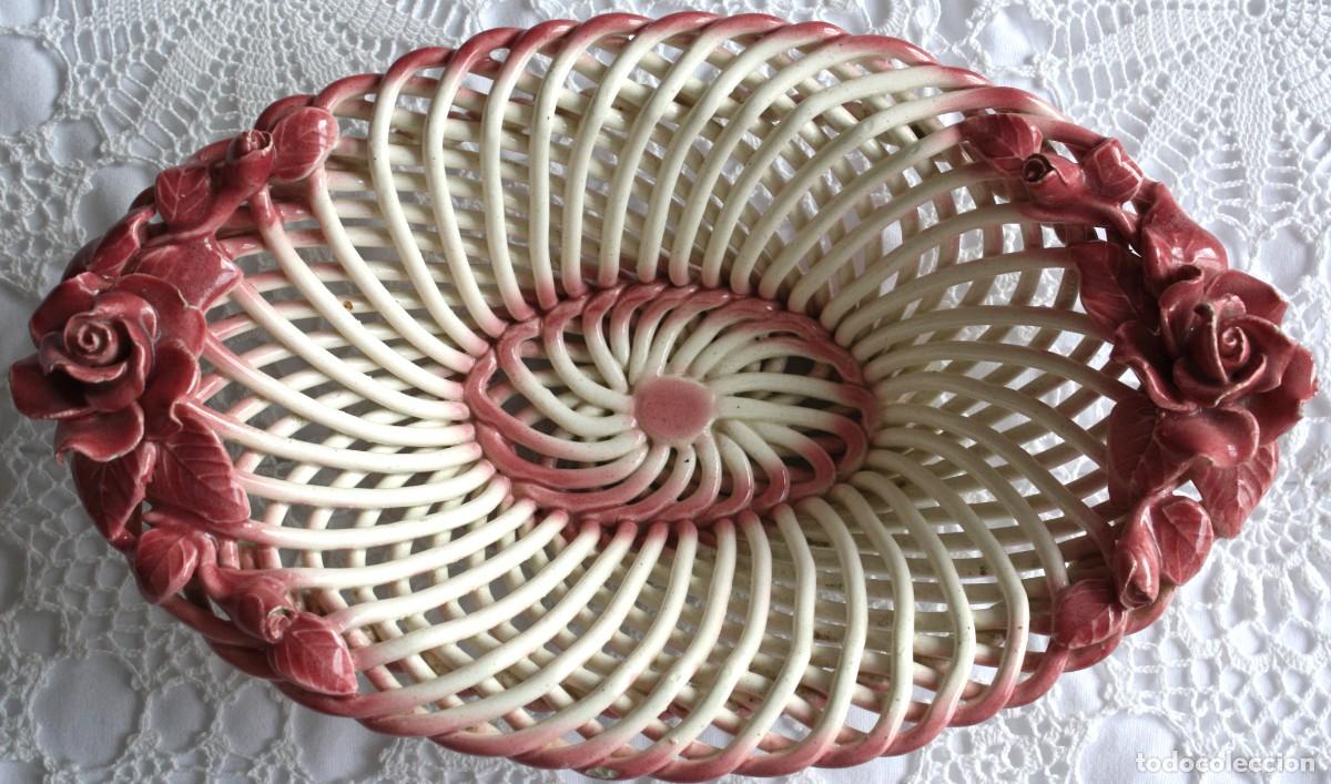 Vintage: BONITO CUENCO , VACIABOLSILLOS - CERAMICA TRENZADA