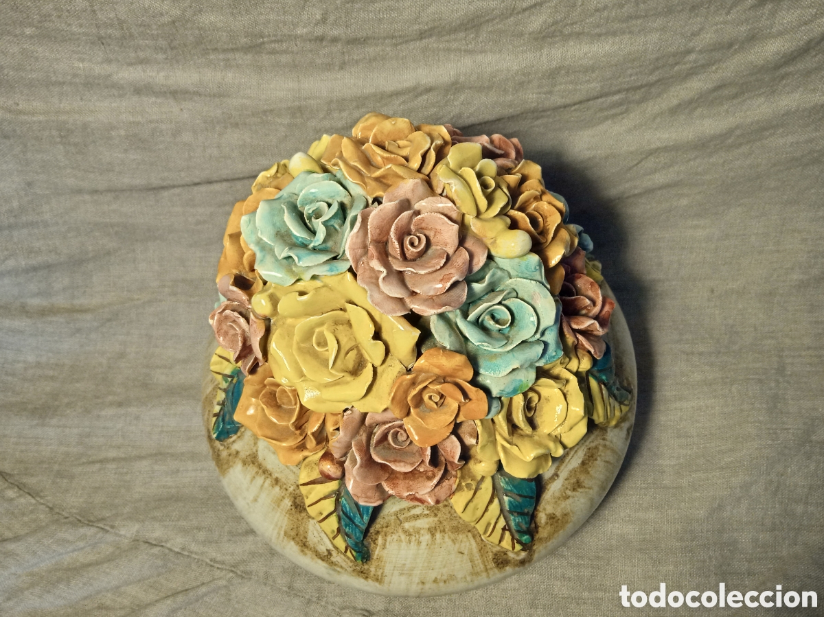 Vintage: CENTRO DE MESA CON FLORES - Foto 6