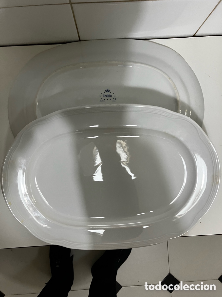 Vintage: 3 fuentes porcelana blancas