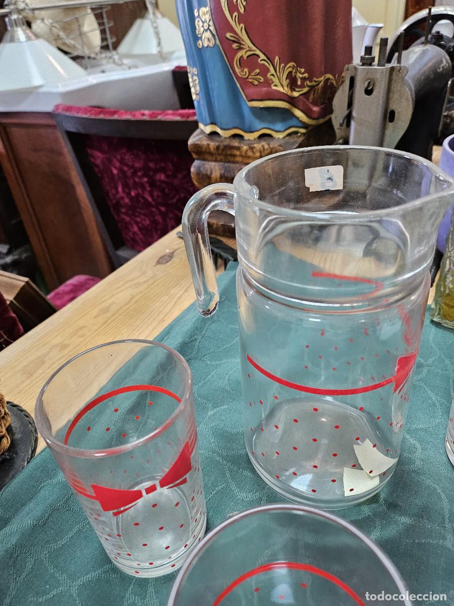 Vintage: jarra con vaso de cristal - Foto 2