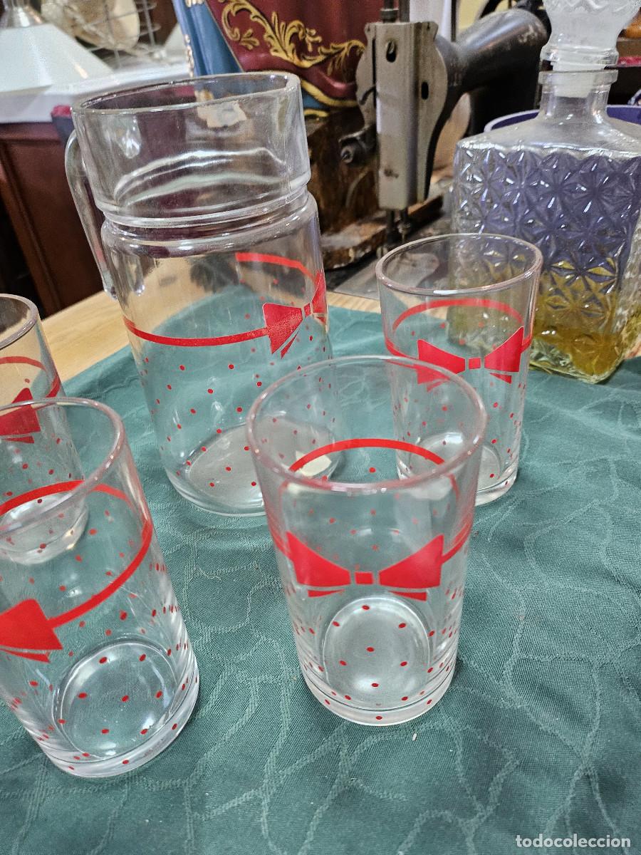Vintage: jarra con vaso de cristal - Foto 3