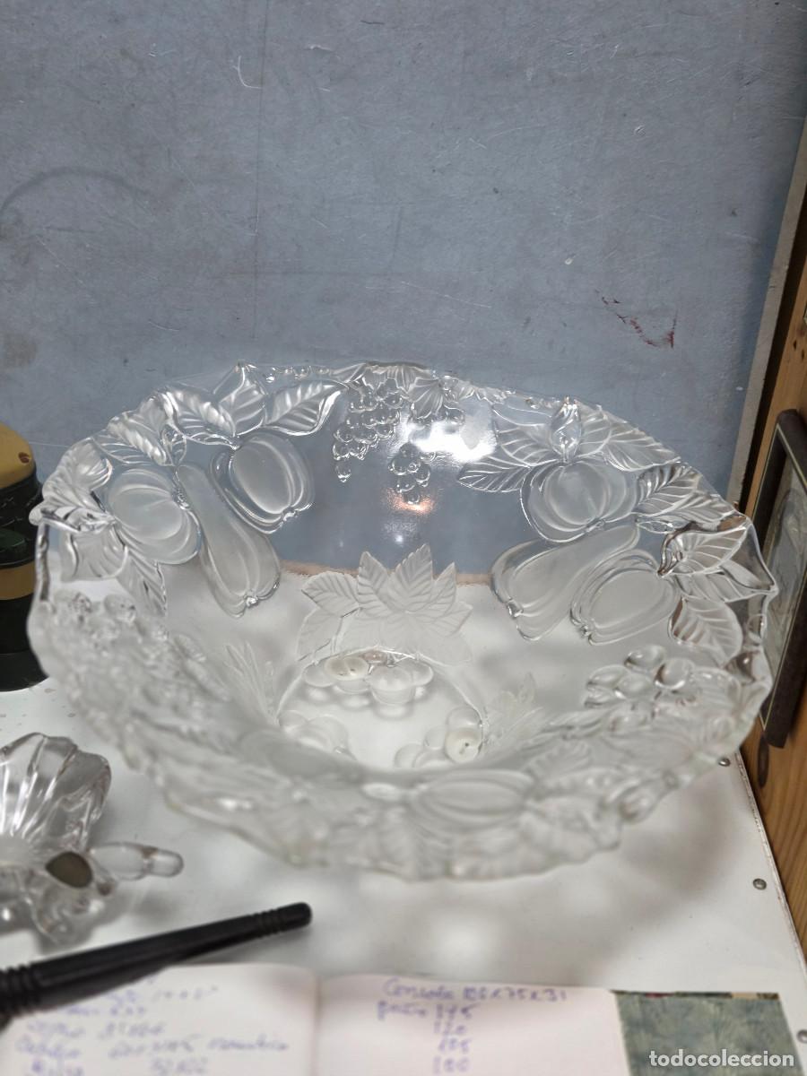 Vintage: centro de mesa de cristal labrado - Foto 1