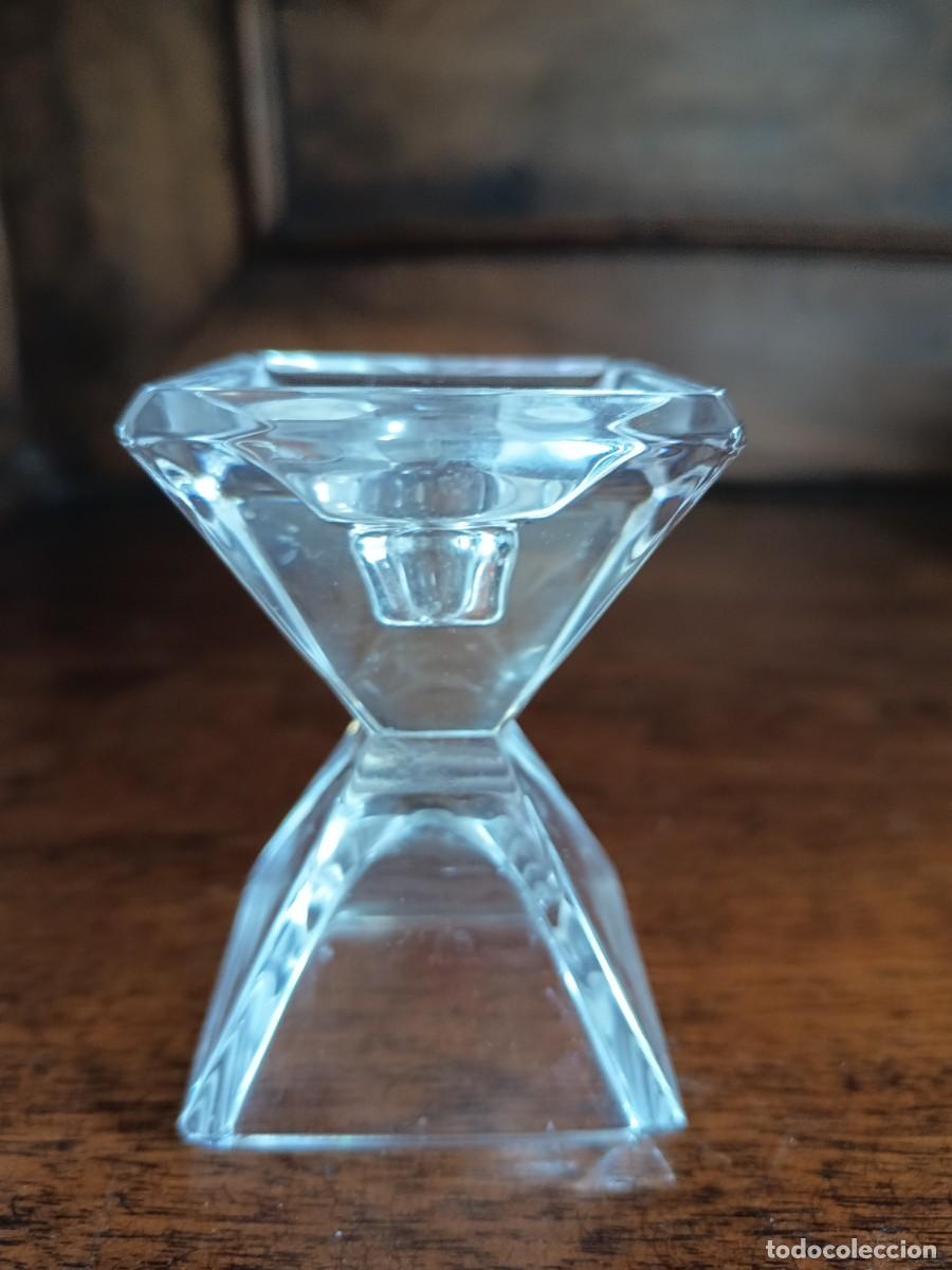 Vintage: Portavelas de cristal - Foto 1