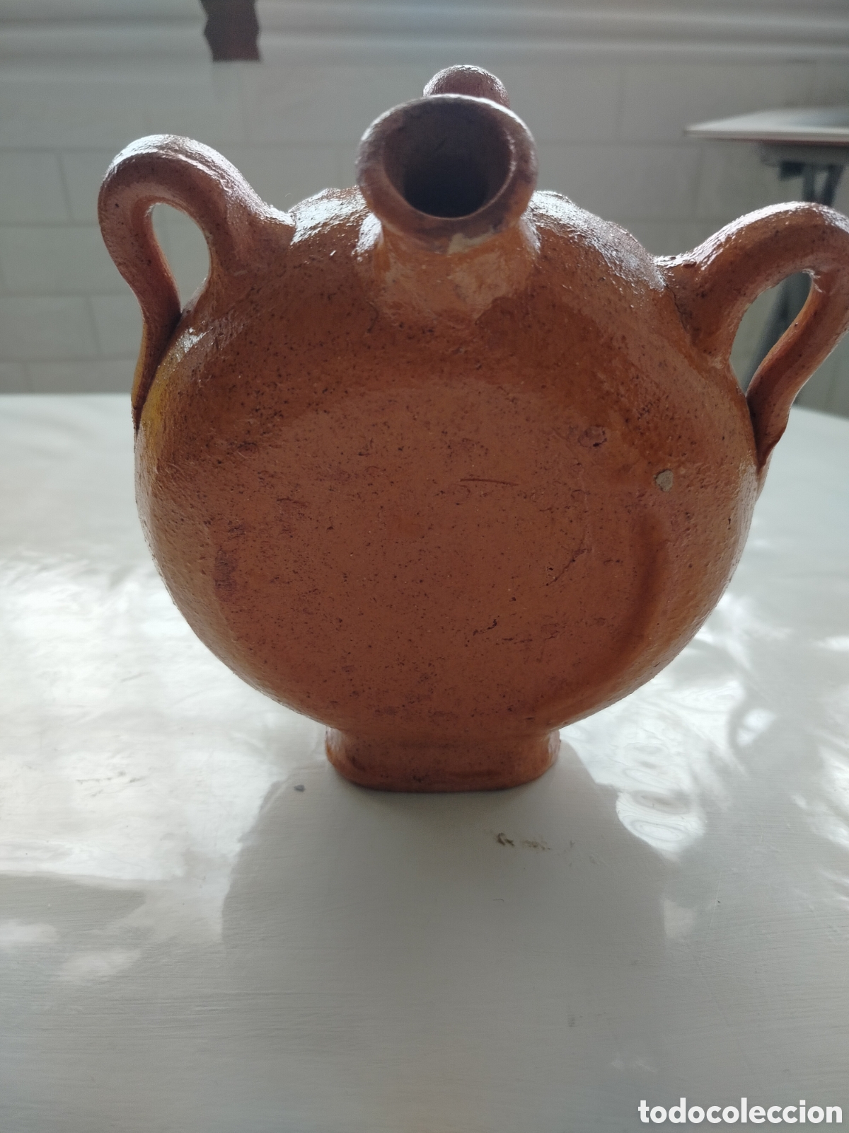 Vintage: Botijo Antropomorfo Barro - Foto 2
