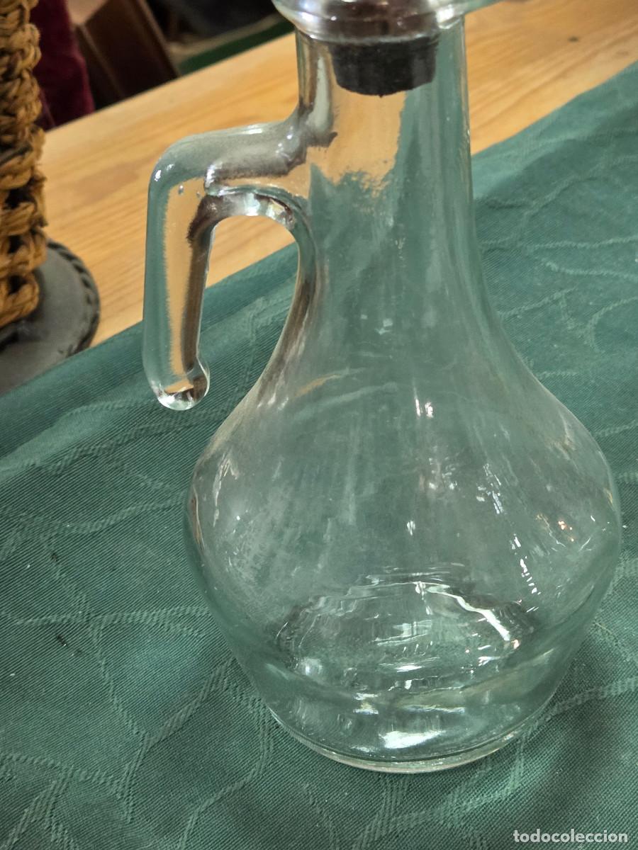 Vintage: aceitera y vinagrera de cristal - Foto 3