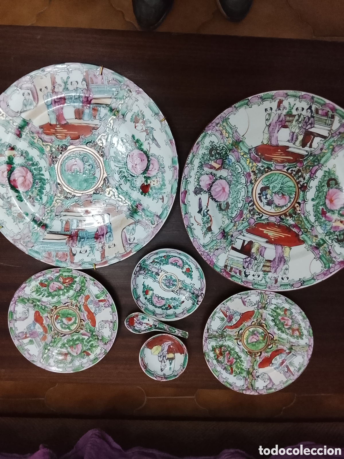 Vintage: Conjunto de platos chinos, a&ntilde;os 70